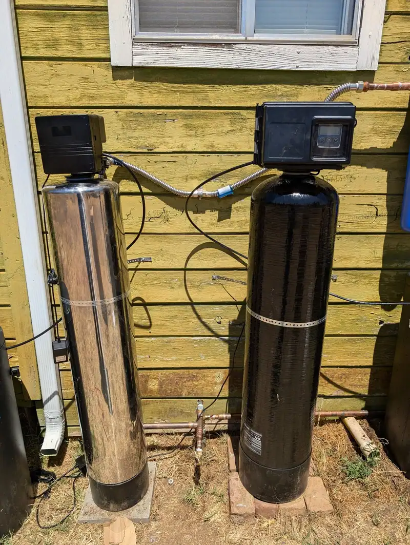 Stainless and black water treatment tanks installed by Liquid Solutions Inc