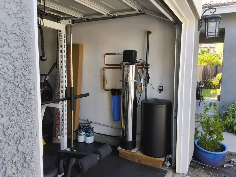 Water softener and whole house filter, Manteca area, installed by Liquid Solutions Inc