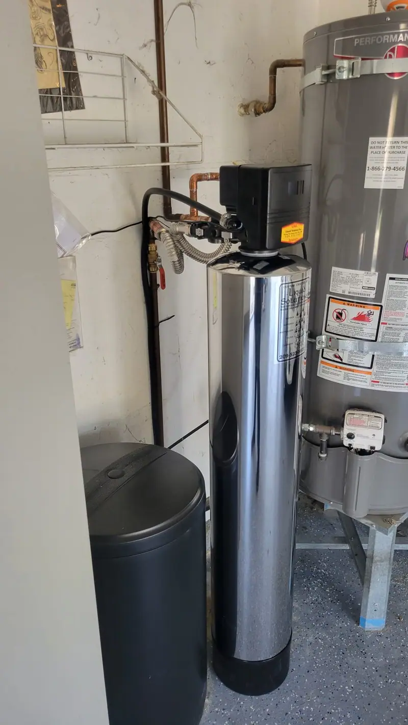 Stainless water softener and brine tank, Manteca area