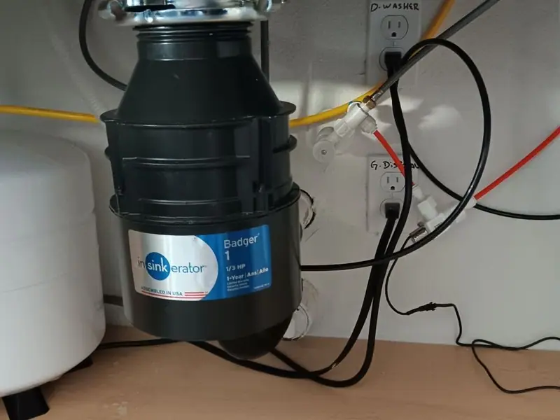 Reverse osmosis storage tank and tubing, Patterson area, installed by Liquid Solutions Inc