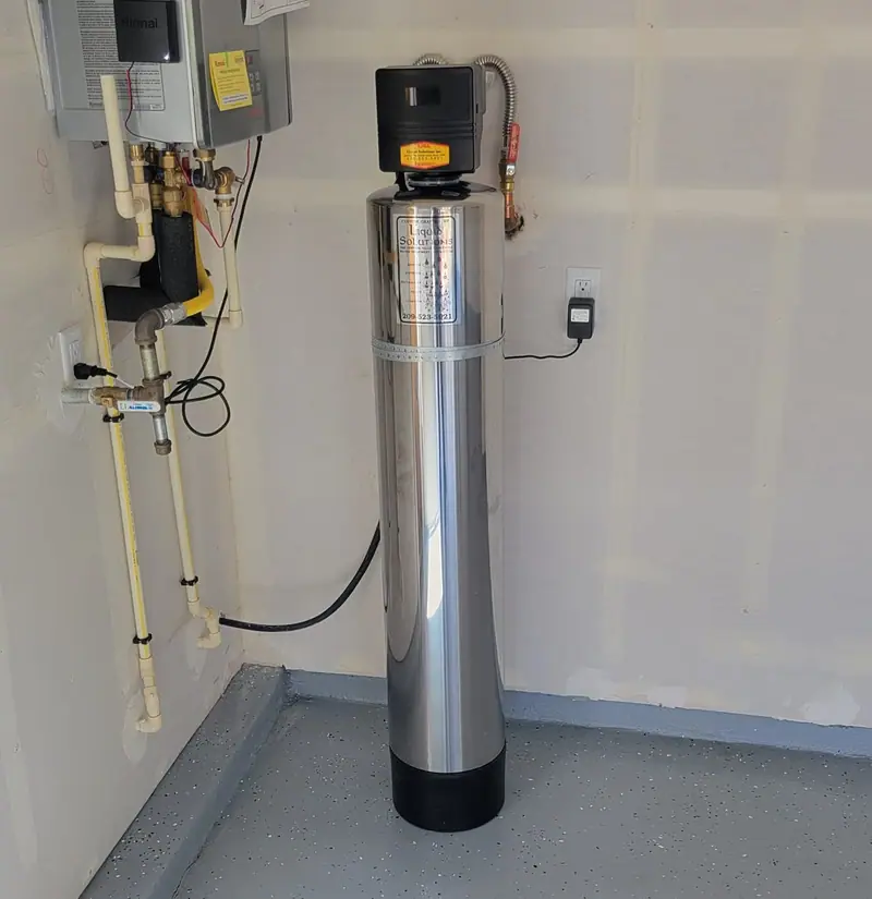 Salt-free water conditioner system installed by Liquid Solutions Inc